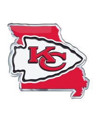 Kansas City Chiefs Embossed State Emblem by   