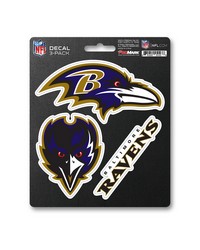 Baltimore Ravens Decal 3-pk by   