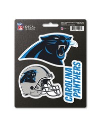 Carolina Panthers Decal 3-pk by   