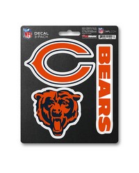 Chicago Bears Decal 3-pk by   