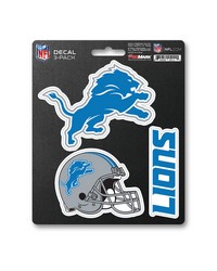 Detroit Lions Decal 3-pk by   