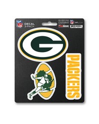 Green Bay Packers Decal 3-pk by   