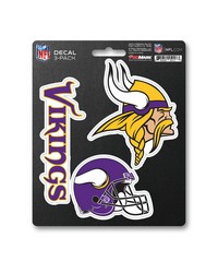 Minnesota Vikings Decal 3-pk by   