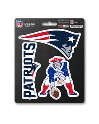 New England Patriots Decal 3-pk by   