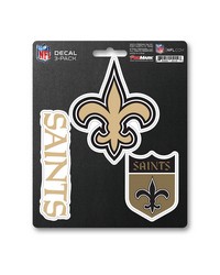 New Orleans Saints Decal 3-pk by   