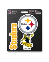 Pittsburgh Steelers Decal 3-pk by   