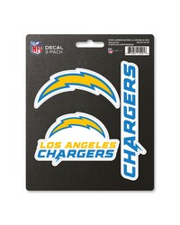 Los Angeles Chargers Decal 3-pk by   