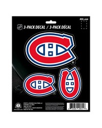 Montreal Canadiens Decal 3-pk by   