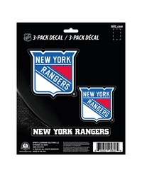 New York Rangers Decal 3-pk by   