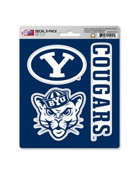 BYU Cougars Decal 3-pk by   