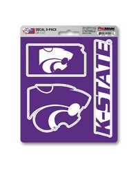 Kansas State Wildcats Decal 3-pk by   