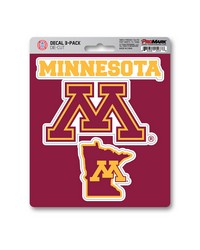 Minnesota Golden Gophers Decal 3-pk by   