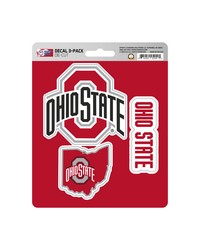 Ohio State Buckeyes Decal 3-pk by   