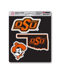 Oklahoma State Cowboys Decal 3-pk by   