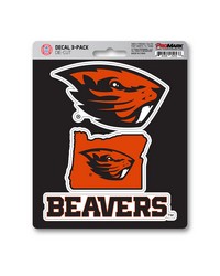 Oregon State Beavers Decal 3-pk by   