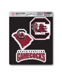 South Carolina Gamecocks Decal 3-pk by   