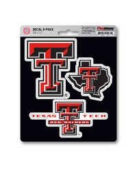 Texas Tech Red Raiders Decal 3-pk by   