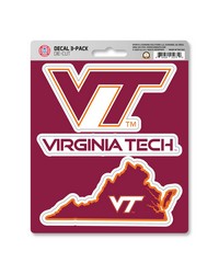 Virginia Tech Hokies Decal 3-pk by   