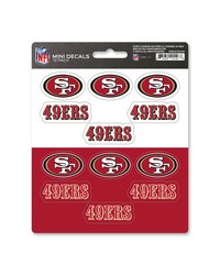 San Francisco 49ers Mini Decal 12-pk by   