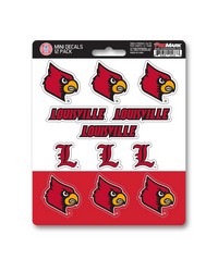 Louisville Cardinals Mini Decal 12-pk by   