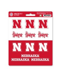 Nebraska Cornhuskers Mini Decal 12-pk by   