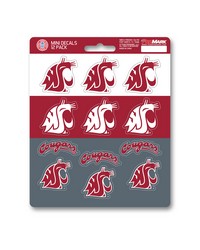 Washington State Cougars Mini Decal 12-pk by   