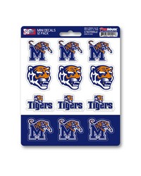 Memphis Tigers Mini Decal 12-pk by   