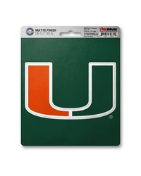 Miami Hurricanes Matte Decal by   