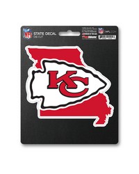 Kansas City Chiefs State Shape Decal by   