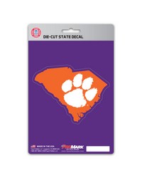 Clemson Tigers State Shape Decal by   