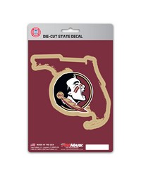 Florida State Seminoles State Shape Decal by   