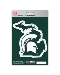 Michigan State Spartans State Shape Decal by   