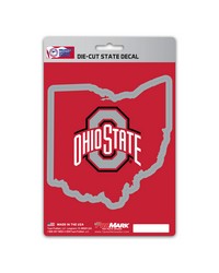 Ohio State Buckeyes State Shape Decal by   