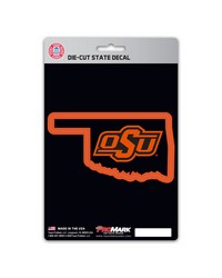 Oklahoma State Cowboys State Shape Decal by   