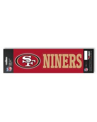 San Francisco 49ers Team Slogan Decal by   