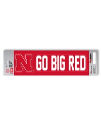 Nebraska Cornhuskers Team Slogan Decal by   