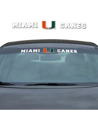 Miami Hurricanes Windshield Decal by   