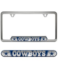 Dallas Cowboys Embossed License Plate Frame by   