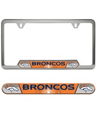 Denver Broncos Embossed License Plate Frame by   