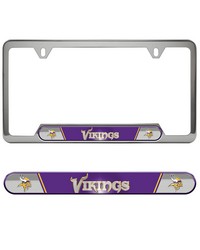 Minnesota Vikings Embossed License Plate Frame by   