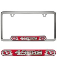 San Francisco 49ers Embossed License Plate Frame by   