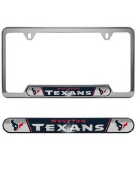 Houston Texans Embossed License Plate Frame by   