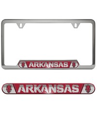 Arkansas Razorbacks Embossed License Plate Frame by   