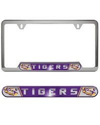 LSU Tigers Embossed License Plate Frame by   