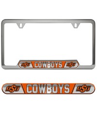 Oklahoma State Cowboys Embossed License Plate Frame by   