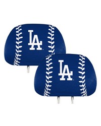 Los Angeles Dodgers Printed Headrest Cover by   