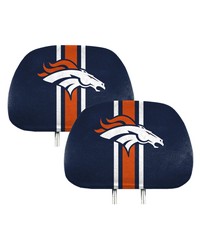 Denver Broncos Printed Headrest Cover by   