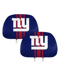 New York Giants Printed Headrest Cover by   