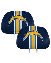 Los Angeles Chargers Printed Headrest Cover by   