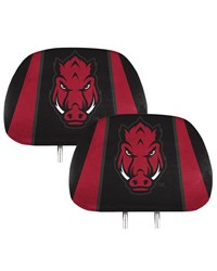 Arkansas Razorbacks Printed Headrest Cover by   